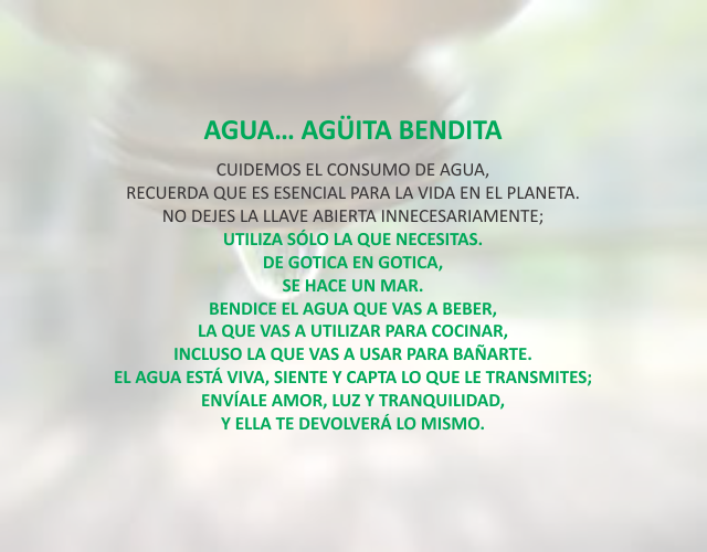 Agua...Agüita bendita